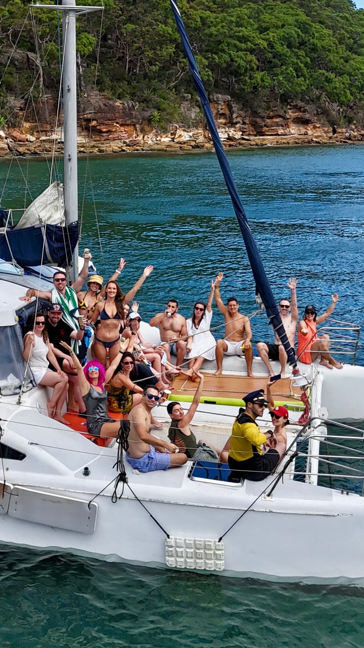 Catamaran day on the harbour