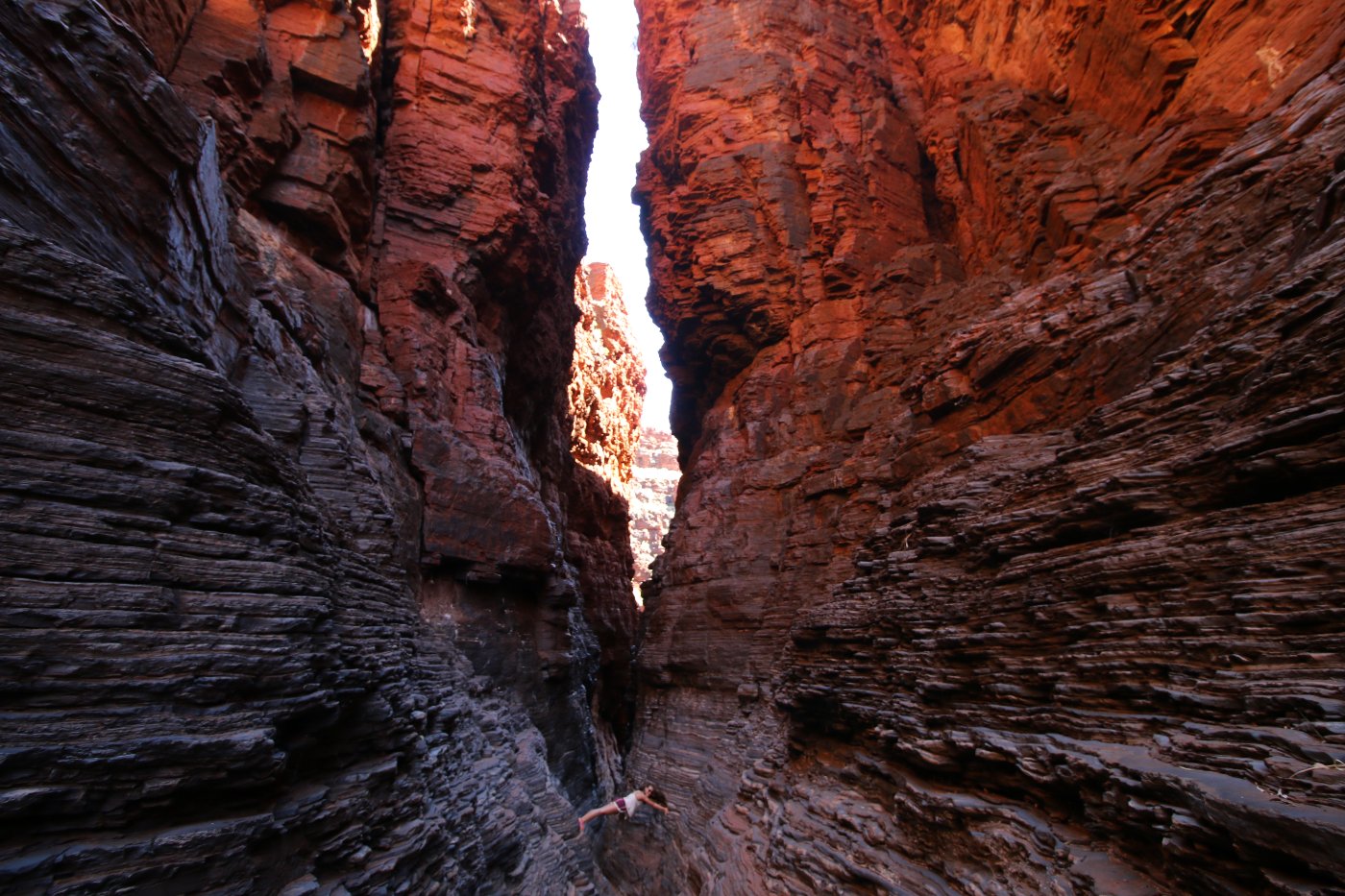 Red gorge walls in Karijini, Western Australia