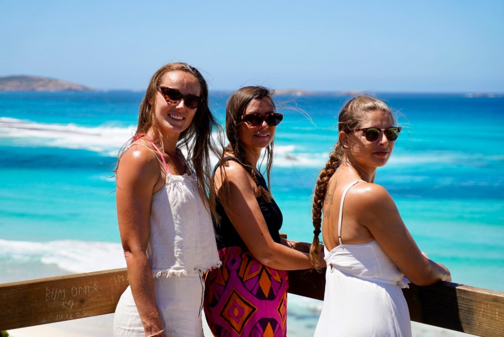 Three WanderBuddies travel buddies on the West Coast, Esperance